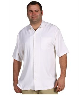 Tommy Bahama Big & Tall Big Tall Catalina Twill Camp Shirt Mens Short Sleeve Button Up (Beige)
