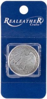 Concho 1.125 Antique Silver 1/pkg  Half Dollar Tails