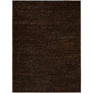 Nourison Hand tufted Fantasia Textured Chocolate Rug (8 X 11)