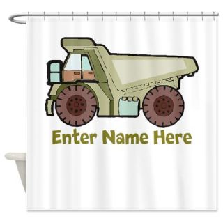  Personalized Dump Truck Shower Curtain  Use code FREECART at Checkout