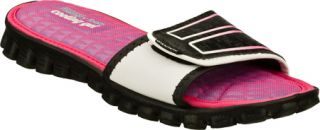 Womens Skechers EZ Flex Cool Keep Cool   Black/White Sandals