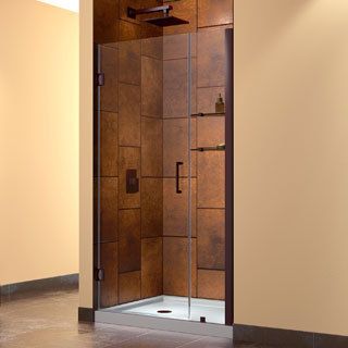 Dreamline Unidoor 38 39 inch Frameless Hinged Shower Door (Tempered glass, aluminum, brassIntended use IndoorTempered glass ANSI certifiedAssembly requiredProduct Warranty Limited 5 (five) year manufacturer warranty Warranty for any hardware in Oil Rubb