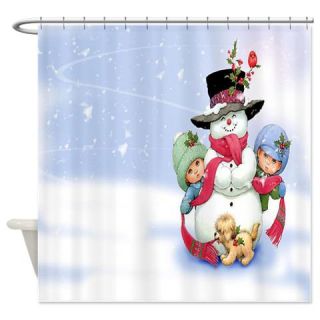  Snowman Shower Curtain  Use code FREECART at Checkout