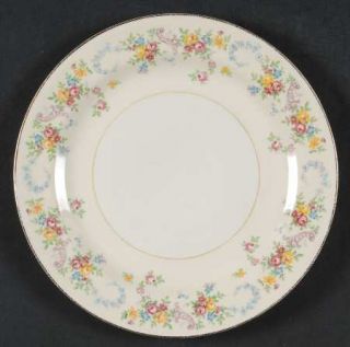 Homer Laughlin  Dubarry Salad Plate, Fine China Dinnerware   Eggshell Nautilus,