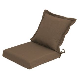 Threshold Outdoor Pillow Back Dining Cushion   Taupe