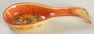 Maxcera Corp Orange Rooster Spoon Rest/Holder (Holds 1 Spoon), Fine China Dinner