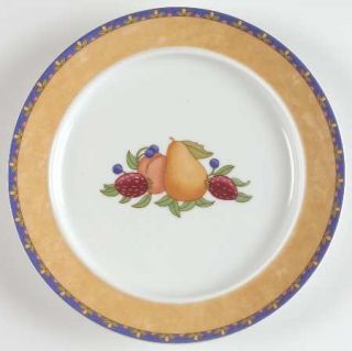 Dansk Fiance Fruits Bread & Butter Plate, Fine China Dinnerware   Fruit Rim,Blue