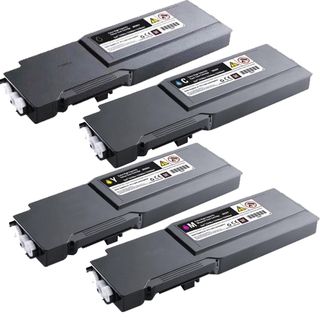 Dell C3760 Black, Cyan, Yellow, Magenta Compatible Toner Cartridge Set (pack Of 4) (Cyan, black, yellow, magentaPrint yield 9,000 pages at 5 percent coverageNon refillableModel NL 1x Dell C3760 BCYM SetPack of 4 We cannot accept returns on this product