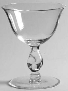 Imperial Glass Ohio Twist Clear No Trim Liquor Cocktail   Stem #110, Flared Bowl