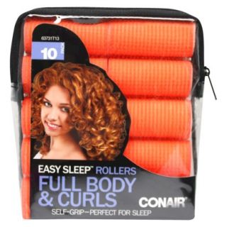 Conair Full Body & Curls Easy Sleep Hair Rollers   10 Count