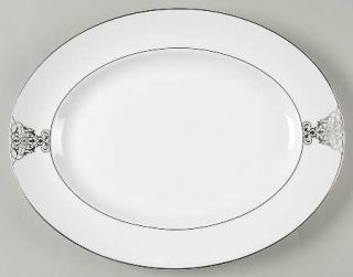 Wedgwood Imperial Scroll 14 Oval Serving Platter, Fine China Dinnerware   Vera