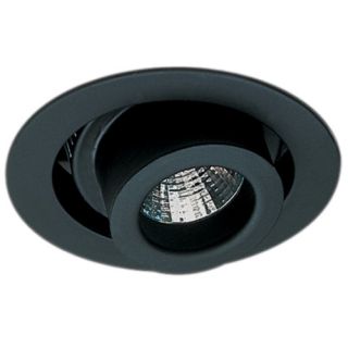 Elco Lighting EL1425B Recessed Lighting Trim, 4 Low Voltage Adjustable Spot Trim Black