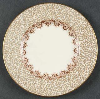 Royal Doulton Gaythorne Bread & Butter Plate, Fine China Dinnerware   Tan Leaf B