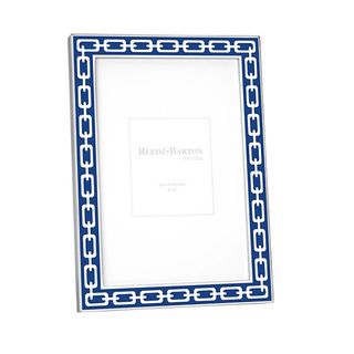 Navy And Silver Link Picture Frame (4 X 6)