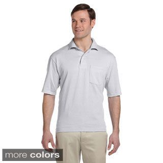Jerzees Mens Clean finished Pocket Polo Sport Jersey