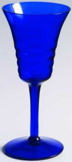 Cambridge 3077 Ritz Blue Wine Glass   Stem #3077,Ritz Blue Dark Medium Blue