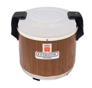 Town Food Service 23 qt Electric Rice Warmer, Wood Grain Exterior Finish, 120 V