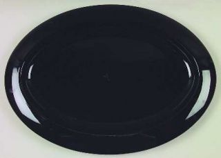 Mikasa Simplicity Black (M5205) 16 Oval Serving Platter, Fine China Dinnerware