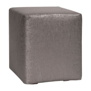 Howard Elliott Glam Universal Cube Ottoman Zinc   128 236
