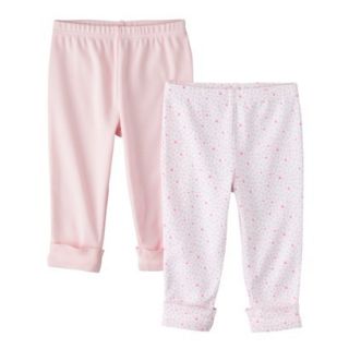PRECIOUS FIRSTSMade by Carters Newborn Girls 2 Pack Pant   Pink 6 M