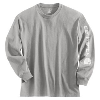 Carhartt Long Sleeve Graphic Logo T Shirt   Black, Medium, Model# K231
