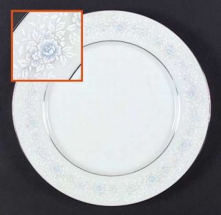 Noritake Washington Square Dinner Plate, Fine China Dinnerware   Blue,Lavender F