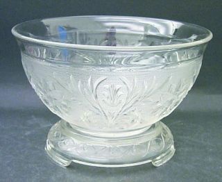 Anchor Hocking Sandwich Clear Punch Bowl with Stand   Clear,Glassware 40S 60S