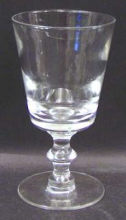 Tiffin Franciscan Optic Clear Water Goblet   Stem #17395, Tiffin/Saturn Optic,Cl