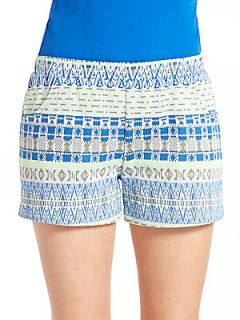 Ella Girl Girls Jacquard Shorts   Blue 