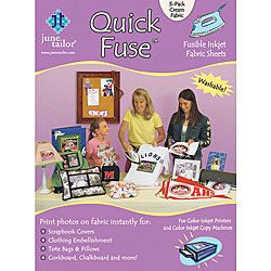 Quick Fuse Iron on Inkjet Fabric Sheets (pack Of 3)