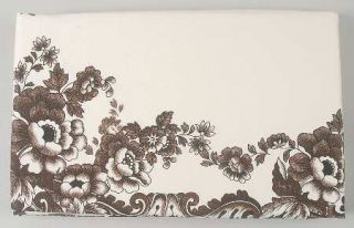 Spode Woodland 60 X 144 Oblong Tablecloth, Fine China Dinnerware   Brown Flora