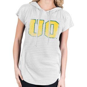 Oregon Ducks NCAA Womens So Fancy Burnout Hood T Shirt