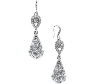 Womens Nina Coco   Rhodium/Clear Crystal Earrings