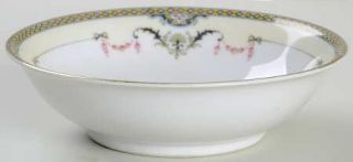 Noritake Mayfair (Gold Trim) Coupe Cereal Bowl, Fine China Dinnerware   Blue Dia