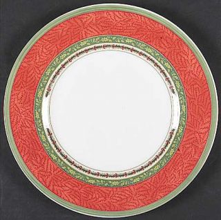 Villeroy & Boch Festive Memories Dinner Plate, Fine China Dinnerware   Red/Green