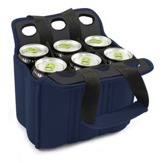 Picnic Time Heavy Duty Six Pack Cooler   Holds (6) 12 oz Cans, Navy
