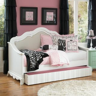 Gabrielle Wood Day Bed   Snow White   MHF1846 1, Twin