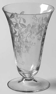 Fostoria Fuchsia Clear Juice Glass   Stem #6004, Etch    #310