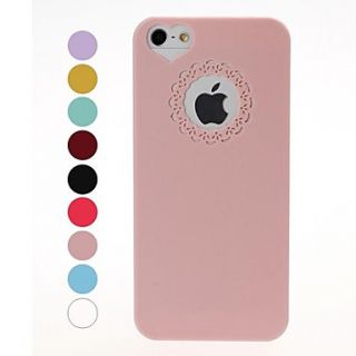 Engraving Flower Plastic Protective Case for iPhone 5/5S