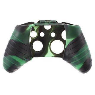 Silicone Skin Case for XBOX ONE (Green Black)
