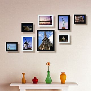 Modern Style Simple Photo Wall Frame Collection   Set of 8