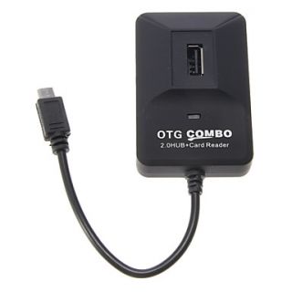 OTG Smart Multi Fcuntion Combo for Smart Phone Pad (2.0 HUB Card Reader)