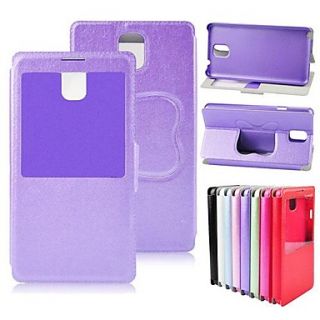 PU Leather Case Stand Cover with S View Window for Samsung Galaxy Note 3 N9000