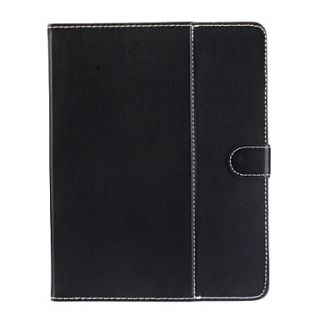 Leather Flip Book Protective Case Cover with Build in Stand for 9.7 inch Tablet PC (Black)