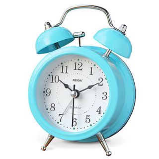2H Mediterranean Style Mute Metal Alarm Clock