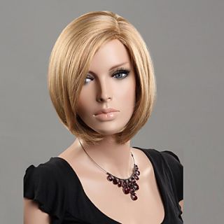 100% Japanese Kanekalon Synthetic Short Straight Wig(Blonde)