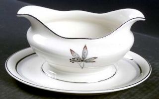 Castleton (USA) Glenwood Gravy Boat with Attached Underplate, Fine China Dinnerw