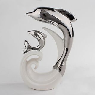 11.75H Modern Style Dolphin Ceramic Collectible