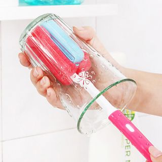 Extensible Bottle Cup Cleaning Brush, Plastic 11.62.4 Random Color