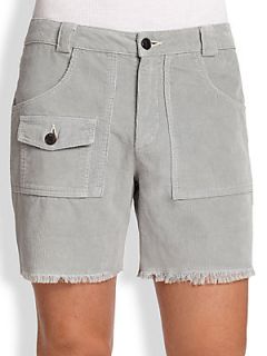 Band of Outsiders Cut Off Cargo Shorts   Grey